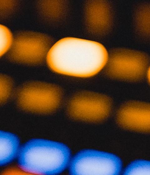 Blurry image of music engineer board