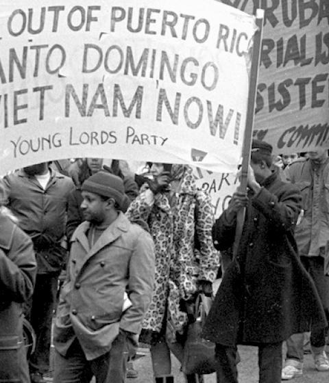 Image By Máximo Colón, 1972, Rally at 100 Center Street, Manhattan, NY